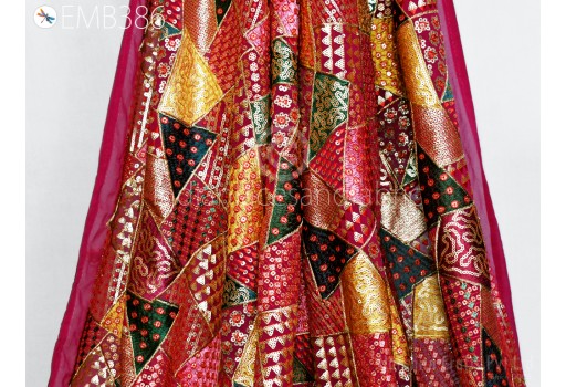 Wedding Dresses Material Georgette Embroidery Fabric by Yard Embroidered Sewing Curtain Crafting Home Décor Women Saree Fabric