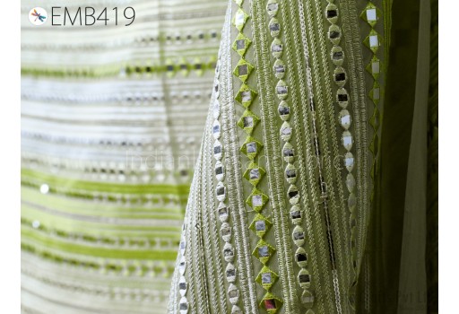 Indian Wedding Dresses Embroidery Georgette Fabric by the Yard Wedding Skirts Sewing Crafting Summer Women Costumes Fabric Collection