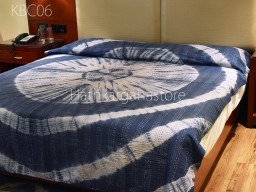 Shibori Kantha Quilt Bedspread Throw Tie Dye Handmade Reversible Cotton Quilted Indian Blanket Gudari Queen Bedcover Bohemian Home Décor Furnishing Bedding