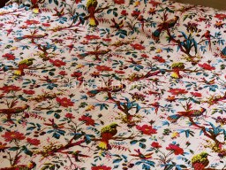 Indian Kantha Quilt Bedspread Throw Handmade Reversible Cotton Birds Print Quilted Blanket Hippie Gudari Bohemian Queen Bedcover Home Décor Duvet Floral Bedding Quilts