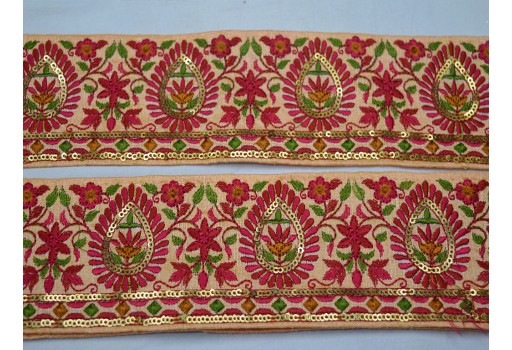 Make beautiful festive wear using our embroidered trims and border
