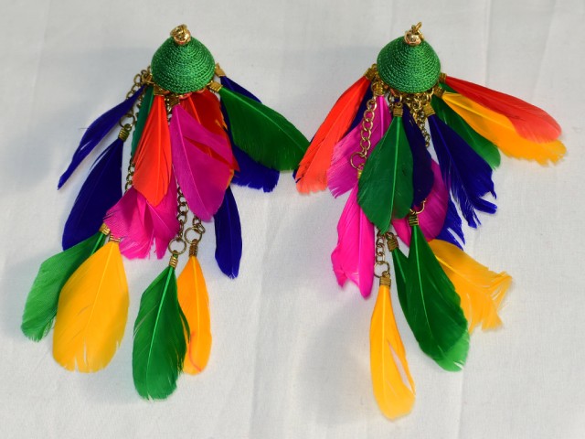 25 Pc Tribal Feather Tassels For Hair Accessory or Belt Latkan Home Decor Curtains DIY Crafting Boho Hippie Banjara Key Charm Accessories
