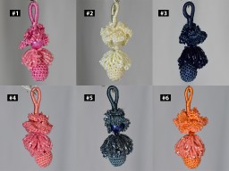 1 Pair Indian Beaded Tassels Decorative Christmas DIY Crafting Jewelry Decorative Charms Handmade Viscose Thread Embellishment Bags Latkans