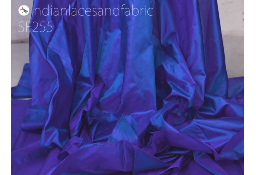 60 gsm Indian royal blue plain pure silk fabric by the yard light weight soft dupatta making silk fabric curtains scarf costume apparel wedding dress hair crafting sewing accessories