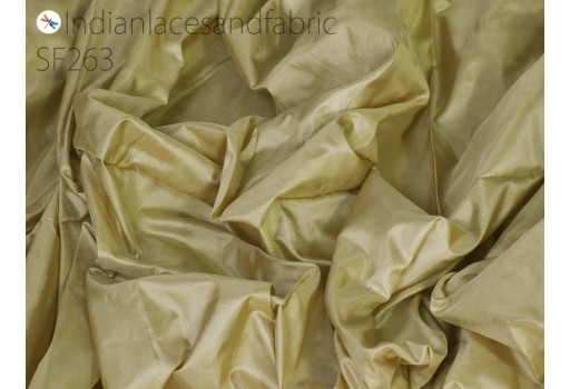 60 gsm Indian champagne soft pure plain silk fabric by the yard wedding dress bridesmaids party costume pillow cushions drapery home décor doll dresses sewing accessories hair crafts