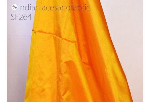 60 gsm Indian Iridescent orange yellow pure silk fabric by the yard mulberry silk home decor curtain scarf bridesmaid costume apparel wedding dresses clutches sewing crafting
