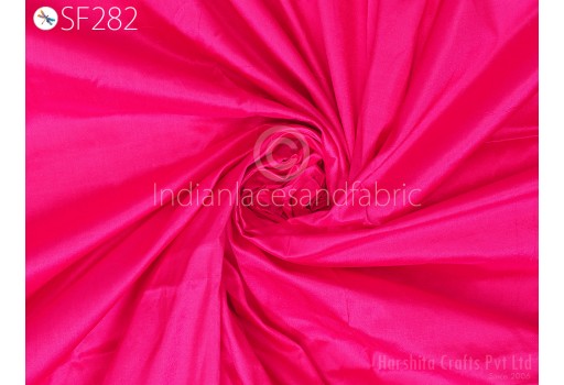 80gsm silk fabric by the yard Indian magenta soft pure plain silk wedding dress bridesmaids costume dresses drapery crafting outdoor indoor sari fabric