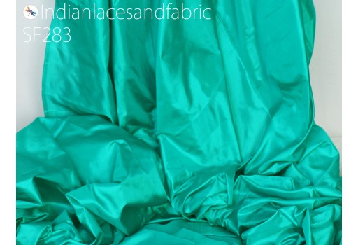60 gsm Indian silk fabric by the yard green soft pure plain silk wedding dress bridesmaid costume party dress cushions drapery craft sewing accessories clothing hair crafting fabric