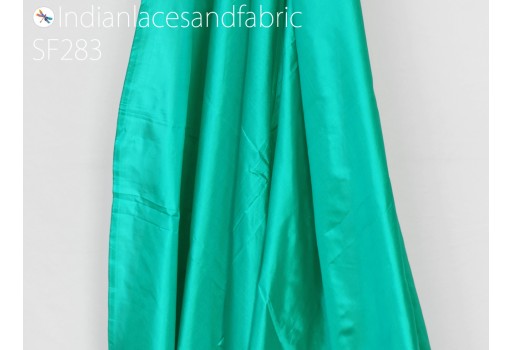 60 gsm Indian silk fabric by the yard green soft pure plain silk wedding dress bridesmaid costume party dress cushions drapery craft sewing accessories clothing hair crafting fabric