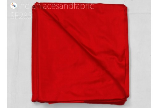 80gsm silk fabric by the yard Indian red soft pure plain silk wedding dress bridesmaids costume party dresses cushions drapery DIY crafting sewing accessories drapery woman saree fabric