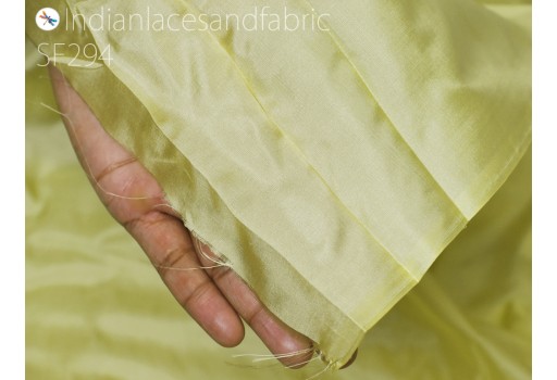 60 gsm plain silk fabric by the yard Indian lime soft pure silk wedding dress bridesmaids costume party pillows cushions drapery crafting clothing accessories wall décor lamp sides hair crafts fabric