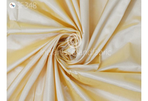 80gsm Cream Color Soft Pure Plain Silk Fabric by the yard Indian Wedding Dress Bridesmaids Costumes Party Dress Pillows Cushions Covers Drapery Furnishing Fabric