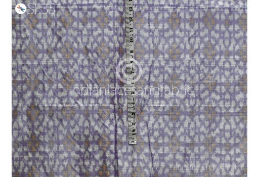 Hand woven Lavender Pure Dupioni Ikat Silk Fabric by Yard Wedding Bridesmaid Dresses Kids Crafting Sewing Cushion Drapery Upholstery Boutique Material