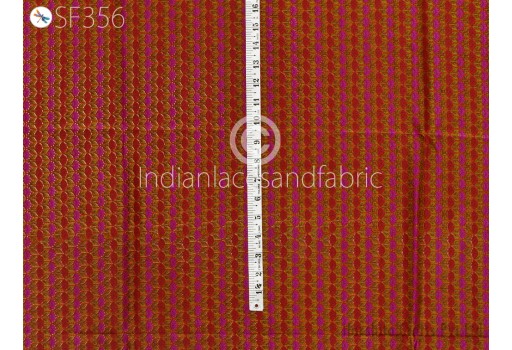 Red Saree Soft Pure Printed Silk Fabric by the yard Wedding Dresses Bridesmaid Party Costume Curtains Hair Crafting Sewing Dupatta Scarf Kids Crafts Fabric