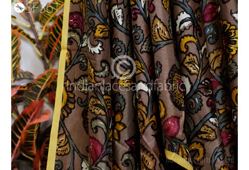Brown Pure Habotai Silk Fabric by yard Silk Printed Wedding Dresses Bridesmaid Costumes Sewing Saree Dupatta Scarf Kids Crafts Boutique Material Fabric