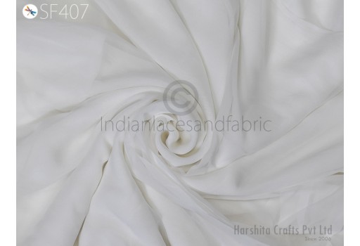 Dyeable Viscose Georgette Fabric by the Yard Dupatta Indian Dress Apparel Wedding Dresses Bridal Costume Crafting Sewing Home Decor
