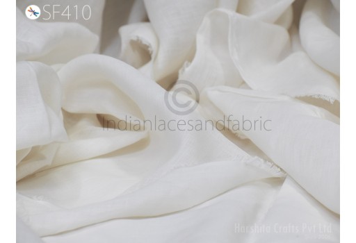 58'' Extra Wide White Pure Linen fabric by the yard Thin Pure Natural Linen Women Summer Dresses Shirts Skirts Crafting Sewing Curtain