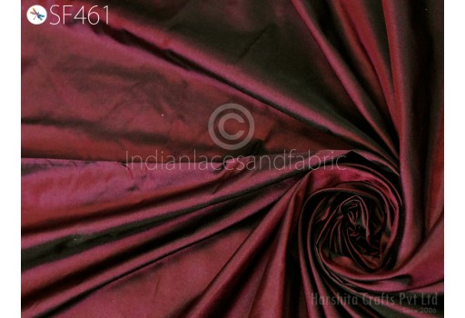60gsm Burgundy Mulberry Silk by the yard Indian Pure Silk Fabric Home decor Scarf Costume Apparel Wedding Evening Dresses Dolls