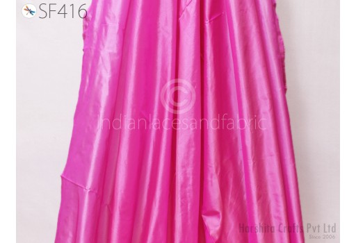 60gsm Indian Bright Pink Soft Pure Plain Silk Fabric by the yard Wedding Bridal Blouses Costume Party Dress Pillows Cushions Drapery Crafting