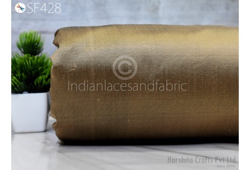 80gsm Silk Fabric by the yard Indian Bronze Pure Plain Silk Wedding Dress Bridesmaid Costume Party Dresses Cushions Drapery Craft Sewing