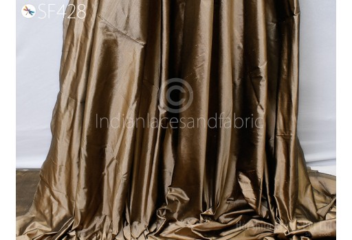 80gsm Silk Fabric by the yard Indian Bronze Pure Plain Silk Wedding Dress Bridesmaid Costume Party Dresses Cushions Drapery Craft Sewing
