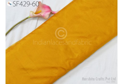 60gsm Indian Honey Yellow Soft Pure Plain Silk Fabric by the yard Wedding Dress Bridesmaids Costume Dress Drapery Home Decor Fabric