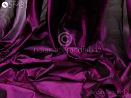 60 gsm Iridescent Wine Black Indian Pure Silk by the yard Fabric Soft Silk Scarf Costume Apparels Wedding Blouse Evening Dresses Wall Decor Fabric