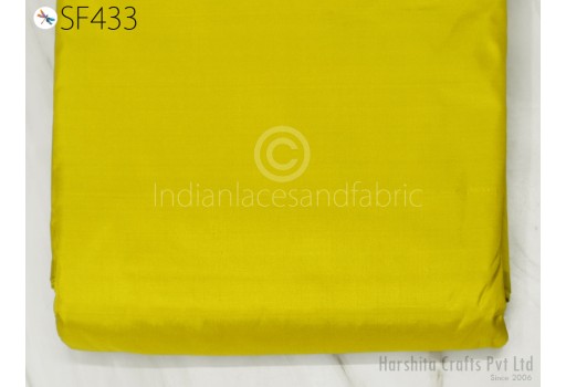 80gsm Iridescent Yellow Costume Apparels Indian Pure Silk Fabric by the yard Soft Silk Curtains Scarf Wedding Evening Dresses Dolls