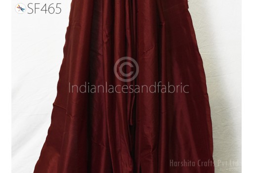 80gsm Maroon Indian Wedding Dresses Pure Silk Fabric by the yard Mulberry Silk Home decor Curtains Scarf Costume Apparel Evening Dolls