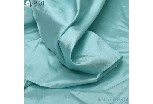 80gsm Powder Blue Indian Pure Silk Home Decor Fabric by the yard Mulberry Silk Scarf Costume Apparel Wedding Dresses Pillowcases Sewing Crafting