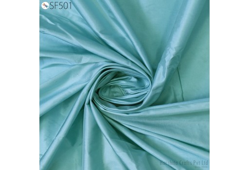 80gsm Powder Blue Indian Pure Silk Home Decor Fabric by the yard Mulberry Silk Scarf Costume Apparel Wedding Dresses Pillowcases Sewing Crafting