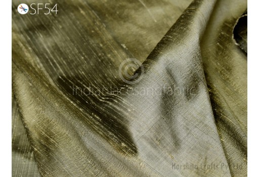 Gold grey pure dupioni by the yard indian raw silk wedding dresses table runner cushion pillow covers lamp shades wall covering upholstery dupioni for lehengas