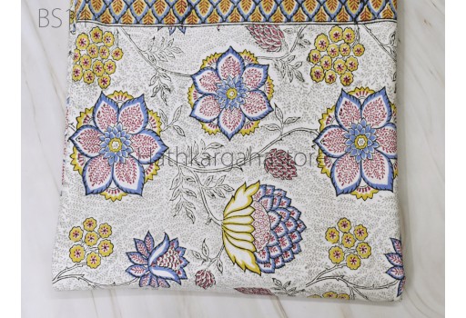 Cotton Bedspread Set Hand Block Printed Floral Bedcover Queen/King Size Flat Sheet Pillowcase Set, Sofa cover Home Living Décor Tapestry Bedding Bedsheets