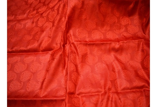 Red Jacquard Fabric By The Yard  Jacket Silk Fabric Wedding Dress Bridesmaid Dress Sewing Crafting Costume home decor cushion brocade