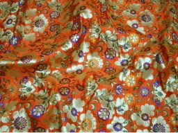 Beautiful Multi Color Banarasi Pure Silk By The Yard Brocade In Floral Design Material Crafting Sewing Cushion Covers Home Décor Furnishing Table Runner Brocade Fabric