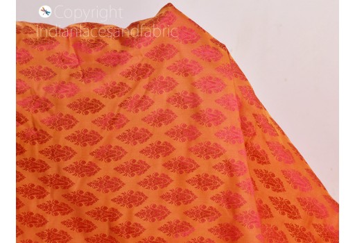 Magenta Indian jacquard fabric for bow ties brocade fabric by the yard wedding dress bridesmaid dress banaras sewing crafting party wear lehenga decorative headband fabric