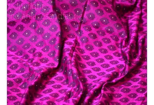 Indian purple crafting jacquard fabric by the yard banarasi wedding dresses sewing bridesmaid costumes home furnishing valance drapery pillowcase table runner boutique martial fabric