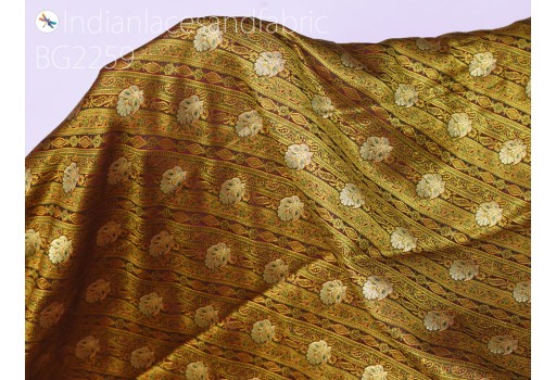Indian burgundy jacquard fabric by the yard brocade bridal wedding dresses material DIY crafting sewing curtains duvet covers clothing accessories kids wear costumes home décor silk