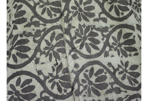 Indian Dabu Indigo Block Printed Hand Stamped Soft Cotton Fabric
