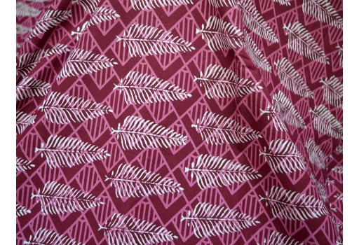 Indian Block Print Cotton Fabric Hand Block Printed Cotton Fabric by the yard Quilting Fabric Hand Stamped Fabric Ethnic Boho Gypsy Fabric