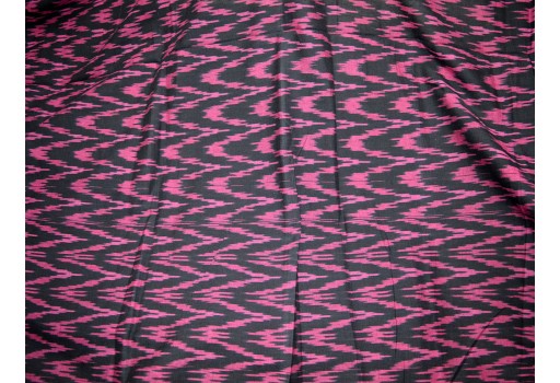 Indian Fabric Ikat Cotton Fabric by the yard Handloom Ikat Black Color Ikat for cushion covers curtains dress material kids wear ikat fabric