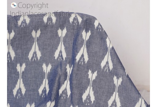 Indian ivory ikat fabric yardage handloom cotton sold by yard ikat summer dresses material kaftans home decor tablecloth drapery cushions cover curtains clutches making fabric