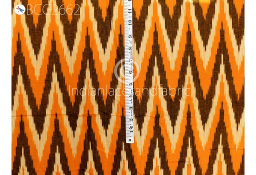 Yellow Ikat Fabric Yardage Handloom Upholstery Cotton sold by yard Double Ikat Home Decor Bedcovers Tablecloth Draperies Cushions Tote Bags Kitchen Curtains Fabric