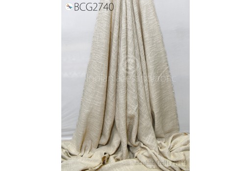 62'' Unbleached Cotton Home Furnishing Fabric Indian Hand-woven Textile Grey Cotton Fabric by The Yard Upholstery Bedcovers Crafting Sew Tote Bags Draperies