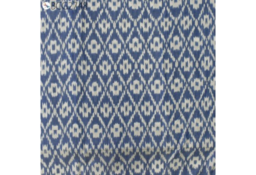 Sewing Kitchen Curtains Indian Ikat Cotton Fabric by yard 2/60 Homespun Handwoven Women Summer Dresses Costumes Pajamas Kids Shorts Tablecloth