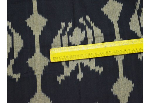 Black Upholstery Indian Hand loom Cotton Fabric