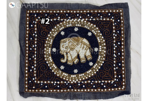 1 Pc Handcrafted Patches Beaded Chameleon Sew on Denim Jackets Shirts Embroidered Backpack Patch DIY Decorative Crafting Home Decor Appliques