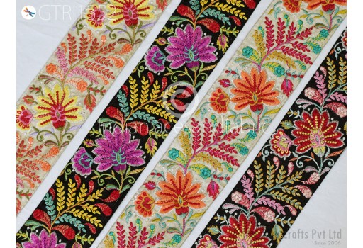 9 Yard Embroidered Dresses Trim Indian Embellishment Embroidery Saree Ribbon Sewing DIY Crafting Cushion Covers Border Wedding Trimmings Curtains Borders Tape
