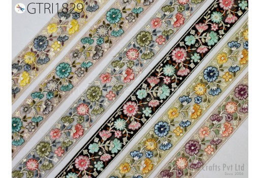 9 Yard Embroidery Trim Dresses Sewing Crafting Lace Indian Costume Wear Ribbon Embroidery Clothing Accessories Lace Dresses Trim
