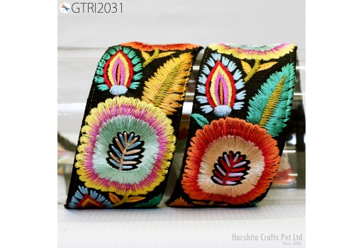 9 Yard Indian Trim Dress Sari Border DIY Crafting Ribbon Sewing Fabric Embroidered Decorative Costumes Cushion Curtain Home Decor Trimming 